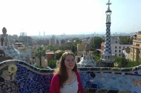 Katie at Parc Guell Barcelona